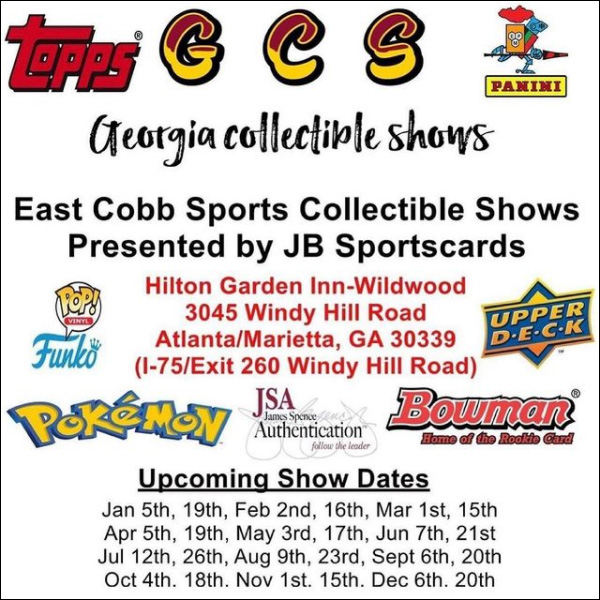 Georgia Collectible Show | 2020 Dates | Event Flyer