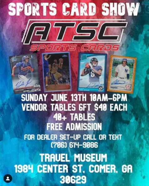 ATSC Sports Card Show | June 13, 2021 | Event Flyer