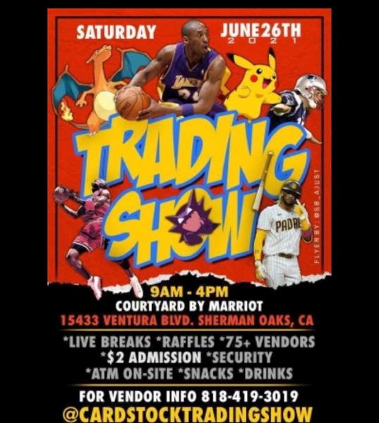 Card Stock Trading Show | June 26, 2021 | Event Flyer