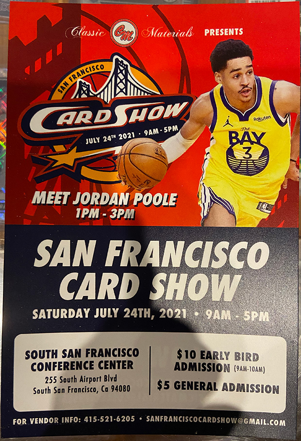 San Francisco Card Show | July 24, 2021 | Event Flyer