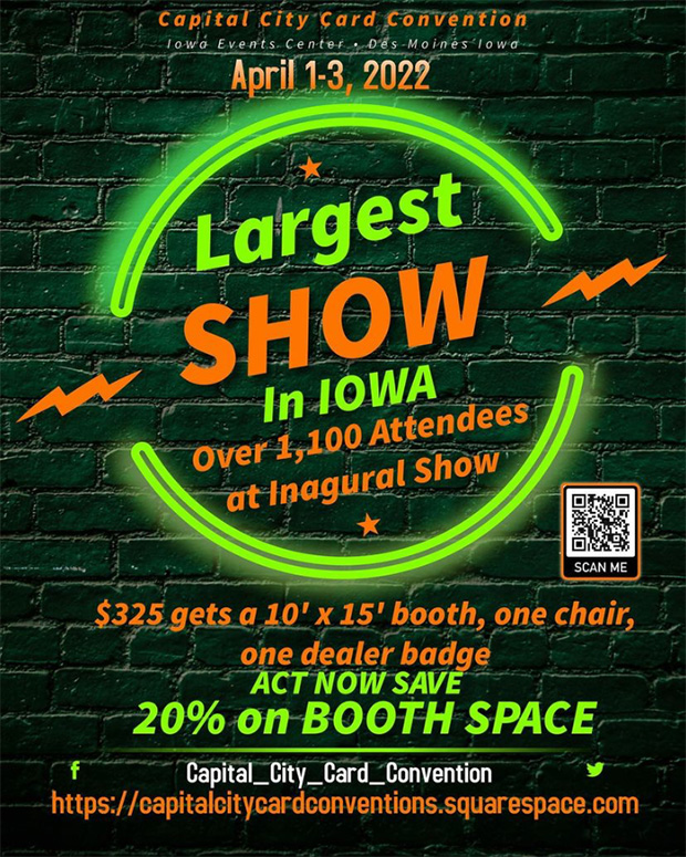 Capital City Card Convention | April 1-3, 2022 | Event Flyer