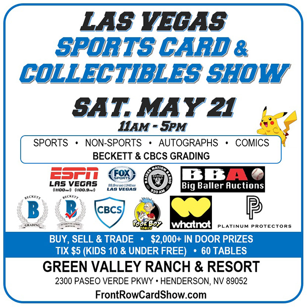 Las Vegas Sports Card & Collectibles Show | May 21, 2022 | Event Flyer