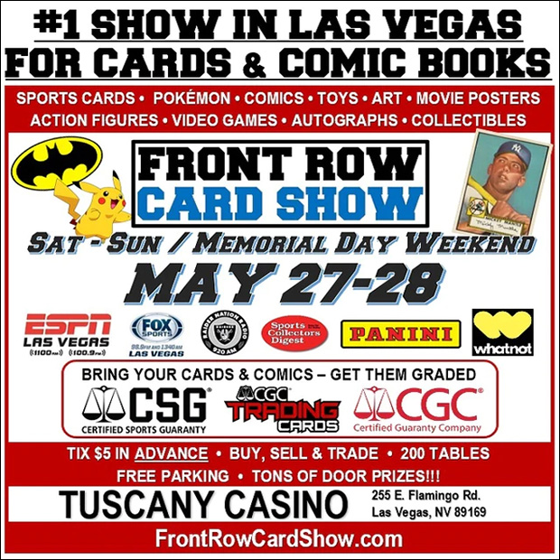 Front Row Card Show | May 27-28, 2022 | Event Flyer