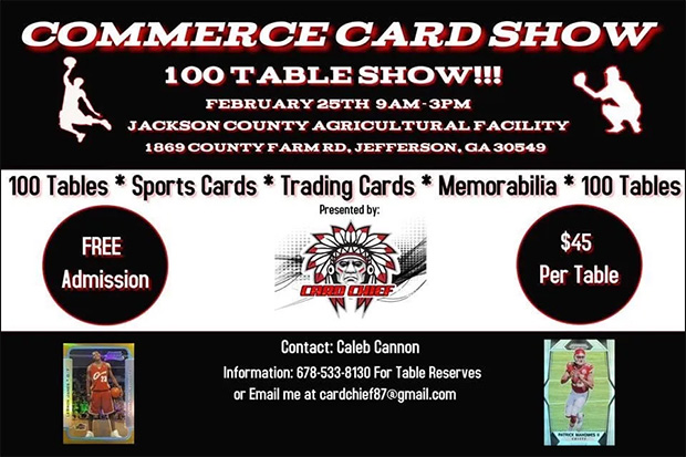 Commerce Card Show | February 25, 2023 | Event Flyer