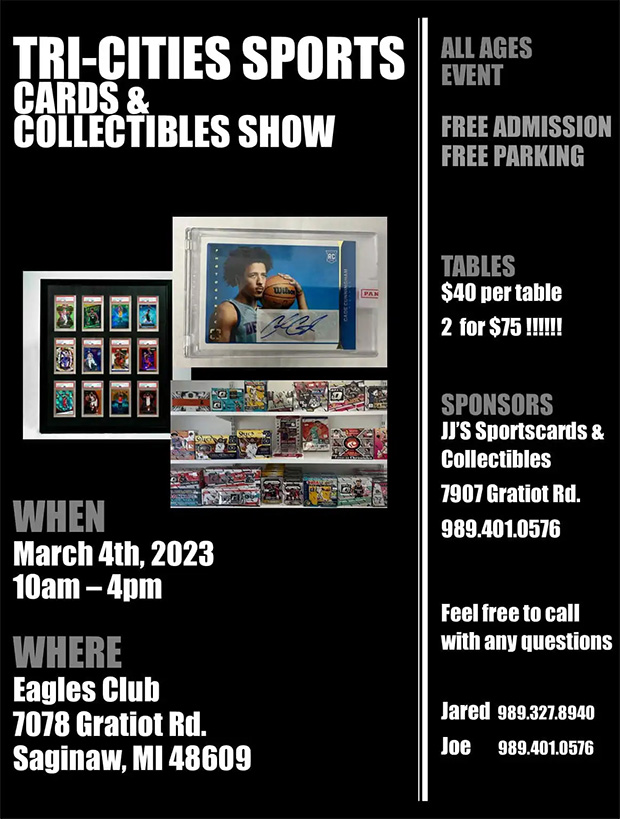 TriCity Sports Cards & Collectibles Show The Radicards® Calendar