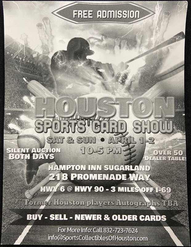 Houston Sports Card Show The Radicards® Calendar