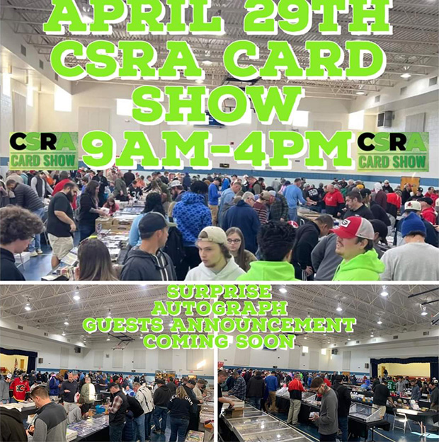 CSRA Card Show | April 29, 2023 | Event Flyer
