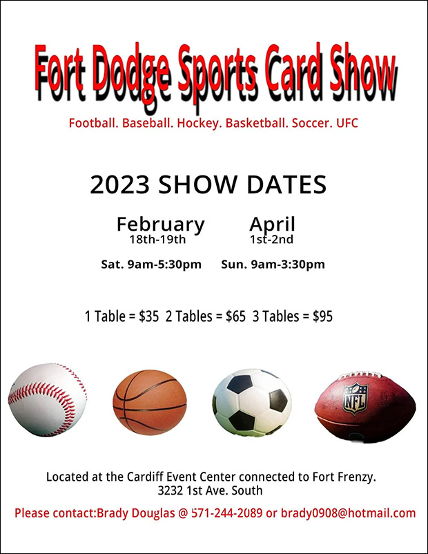Fort Dodge Sports Card Show 2023 Dates The Radicards® Calendar
