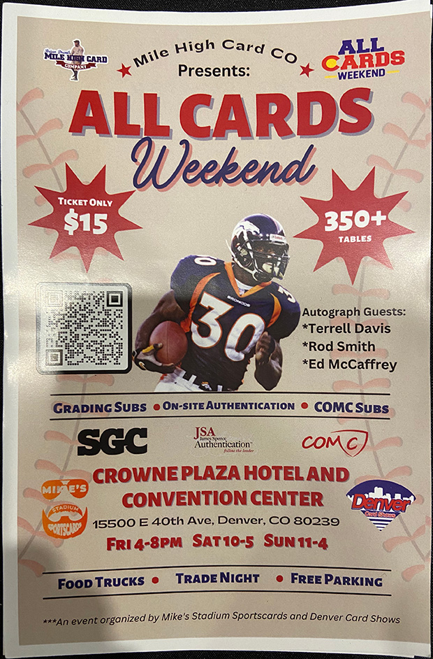 All Cards Weekend | June 23-25, 2023 | Event Flyer