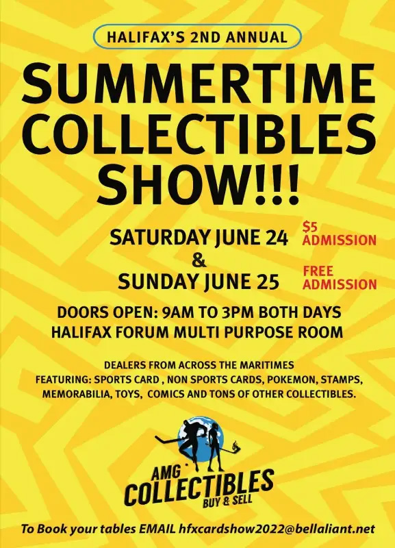 Halifax Summertime Collectibles Show | June 24-25, 2023 | Event Flyer