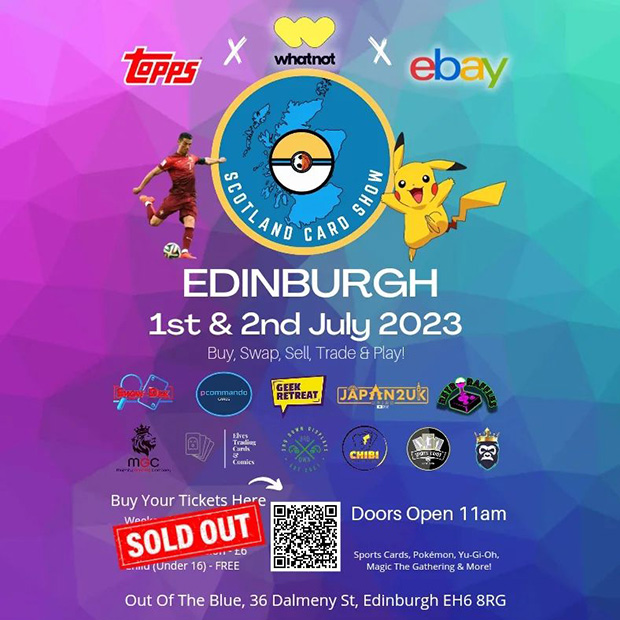 Scotland Card Show | July 1-2, 2023 | Event Flyer