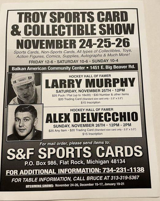 Troy Sports Card & Collectible Show The Radicards® Calendar