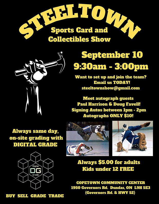 Steeltown Sports Card and Collectibles Show | September 10, 2023 | Event Flyer