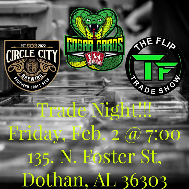 Cobra Cards Trade Night | February 2, 2024 | Event Flyer