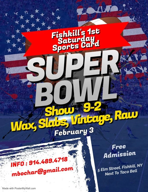 Fishkill Sports Card Show | February 3, 2024 | Event Flyer