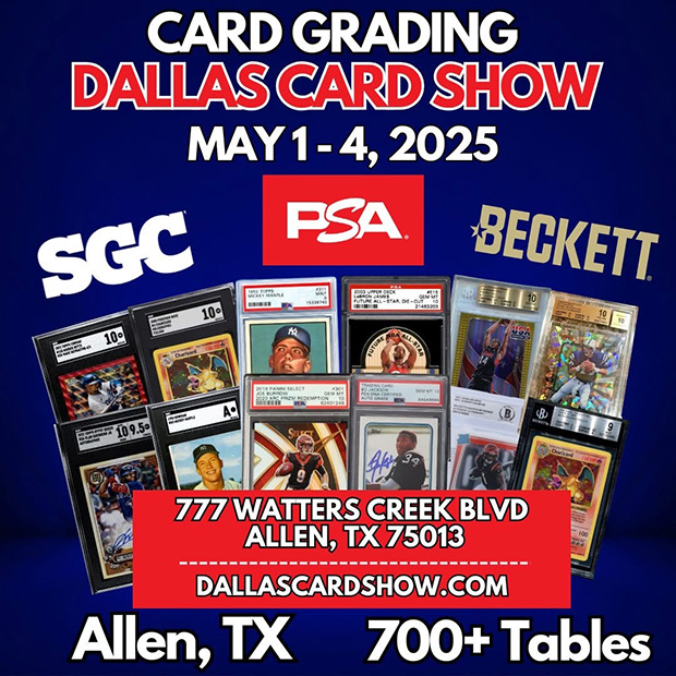 Dallas Card Show | May 1-4, 2025 | Event Flyer