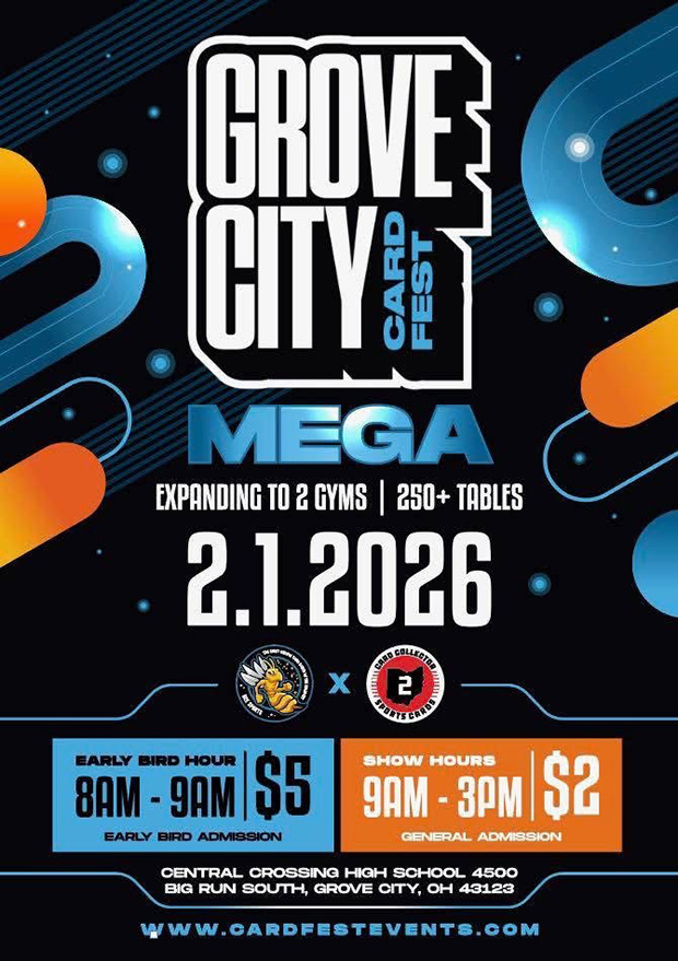 Grove City Card Fest | February 1, 2026 | Event Flyer