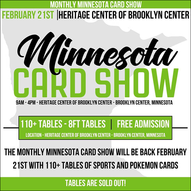 Minnesota Card Show | February 21, 2026 | Event Flyer