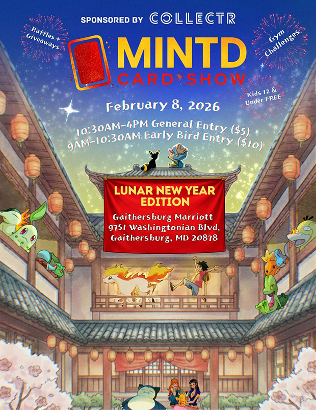 Mintd Card Show | February 8, 2026 | Event Flyer