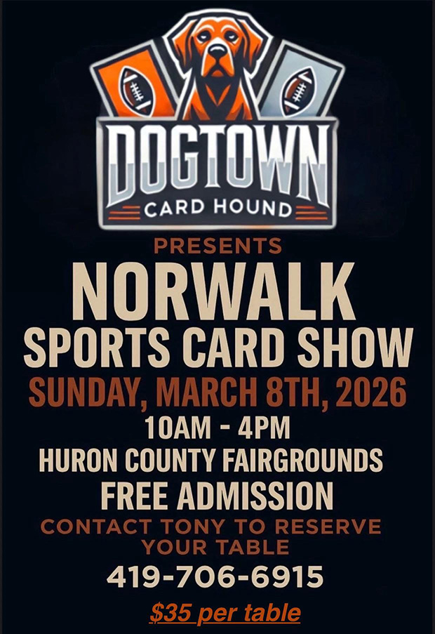 Norwalk Sports Card Show | March 8, 2026 | Event Flyer
