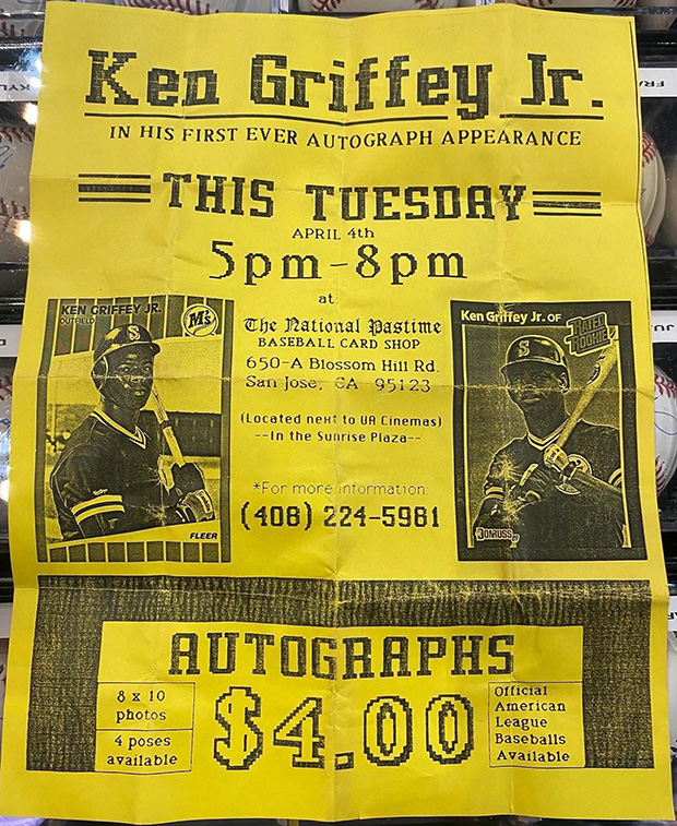 Ken Griffey jr. Signing | April 4, 2026 | Event Flyer