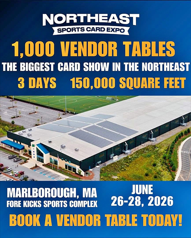 Northeast Sports Card Expo | June 26-28, 2026 | Event Flyer