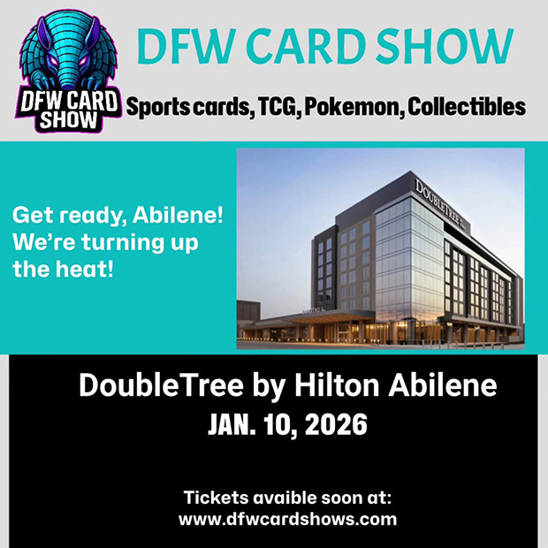 DFW Card Show | January 10, 2026 | Event Flyer