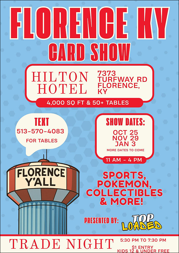 Florence Card Show | January 3, 2026 | Event Flyer