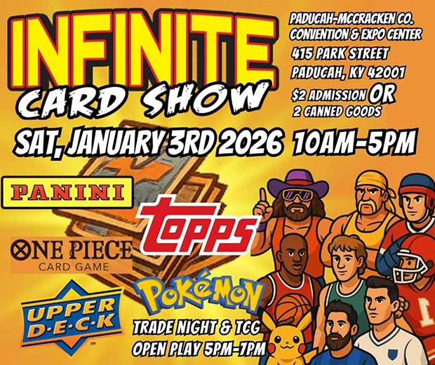 Infinite Card Show | January 3, 2026 | Event Flyer