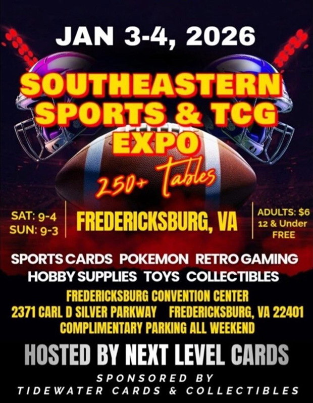 Southeastern Sports & TCG Expo | January 3-4, 2026 | Event Flyer