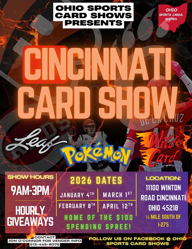 Cincinnati Card Show | January 4, 2026 | Event Flyer