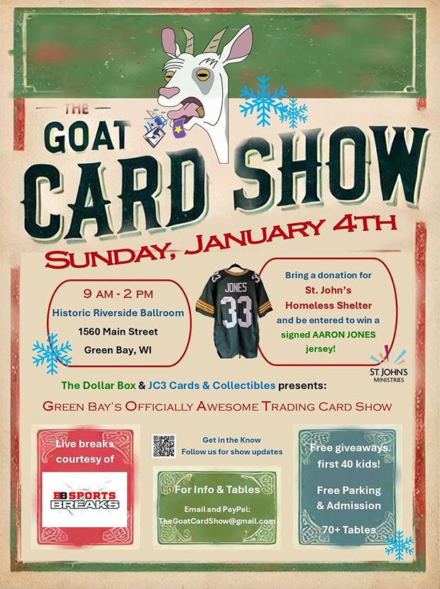 The Goat Card Show | January 4, 2026 | Event Flyer